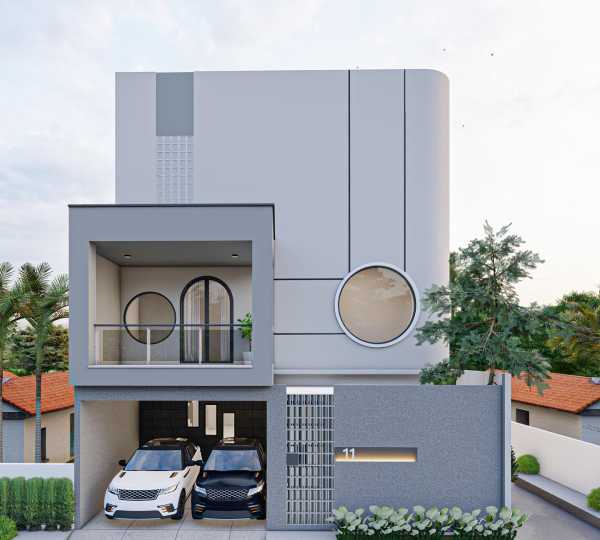 Desain Rumah 2 Lantai Minimalis Modern Elegan