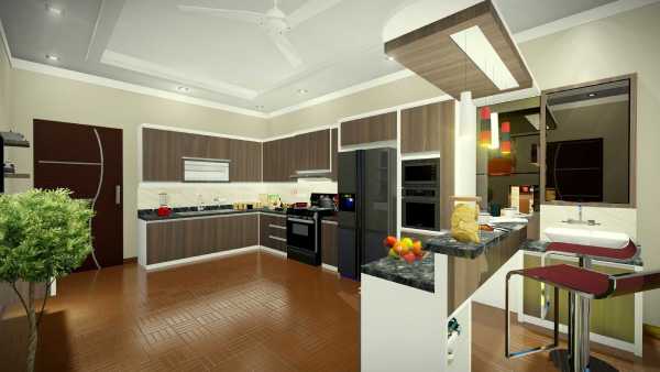 Desain Kitchen Set 3D
