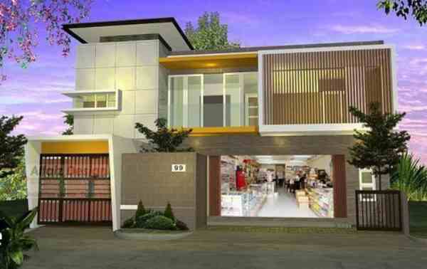 Desain Rumah Plus Toko 1 Lantai