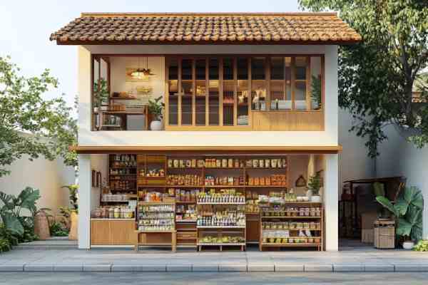 Desain Rumah dan Toko Minimalis 2 Lantai