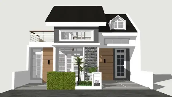 Desain Rumah 8x9 2 Lantai
