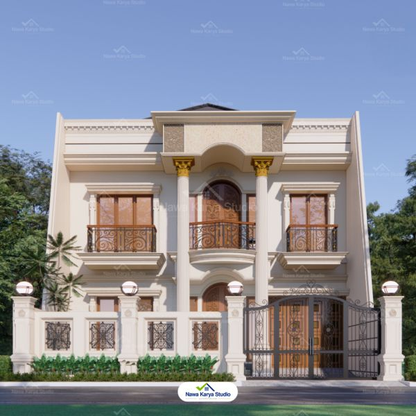 desain rumah klasik mediterania