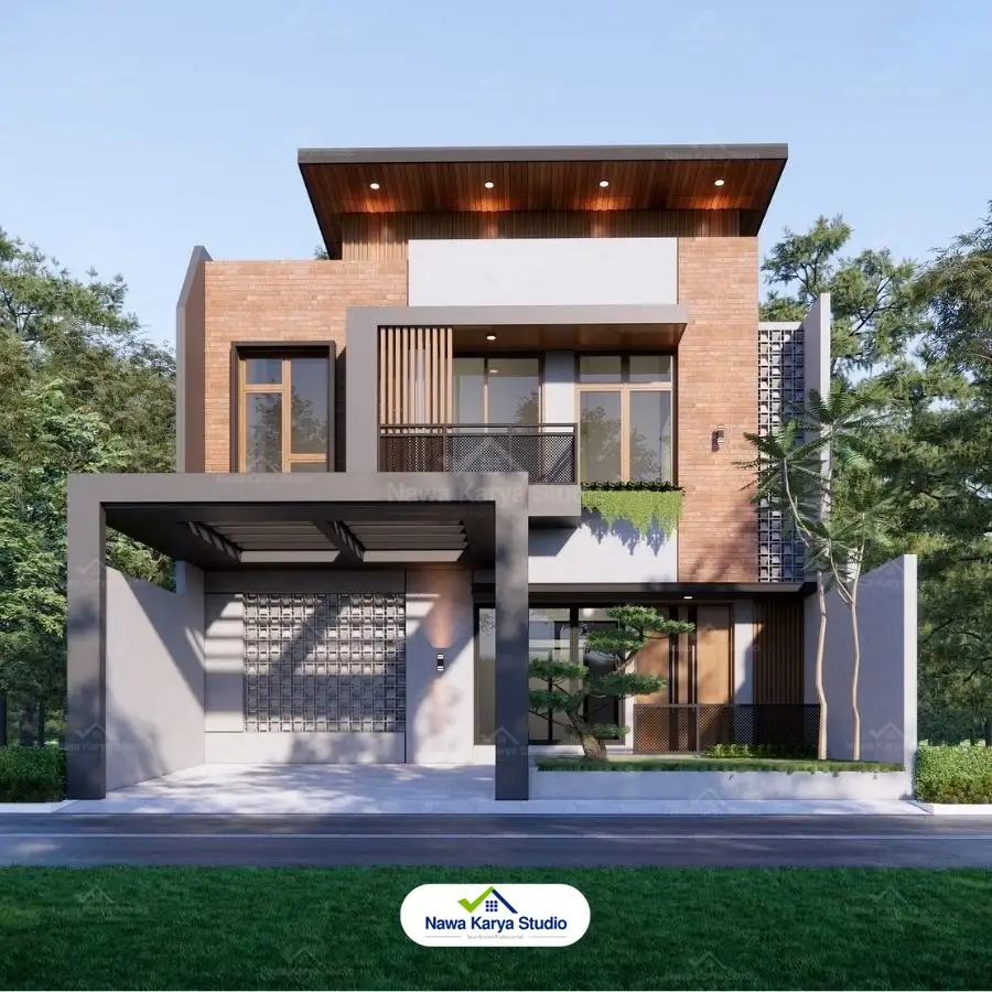 Desain Rumah Minimalis Modern 8x15