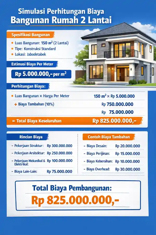 Estimasi Budget Bangun Rumah 2 Lantai Tahun 2026