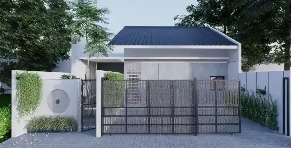 Rumah 1 lantai Japandi Style